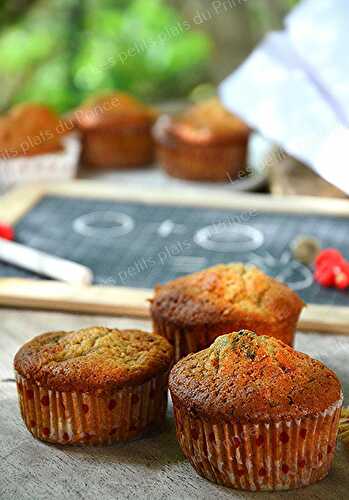 Muffins poire et mûres pour le goûter