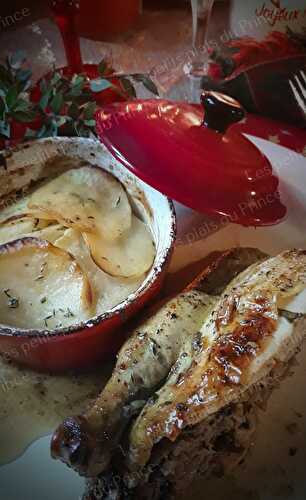 Coquelet farci au foie gras pour le réveillon