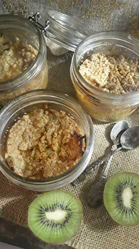 Crumble au kiwi