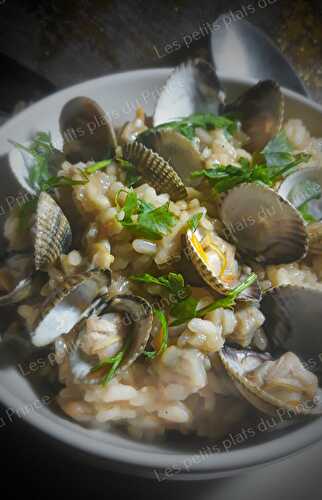 Risotto alle vongole (risotto aux coques)