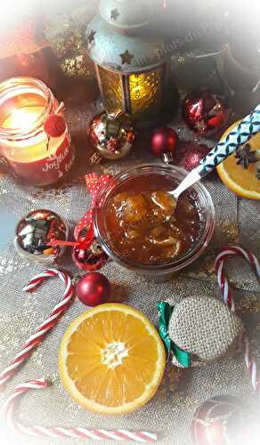 Marmelade d'oranges aux épices de Noël