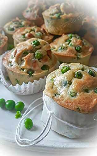 Muffins apéritifs aux petits pois