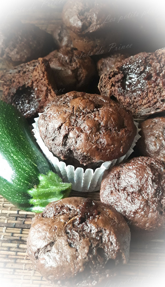 Muffins healthy choco courgette