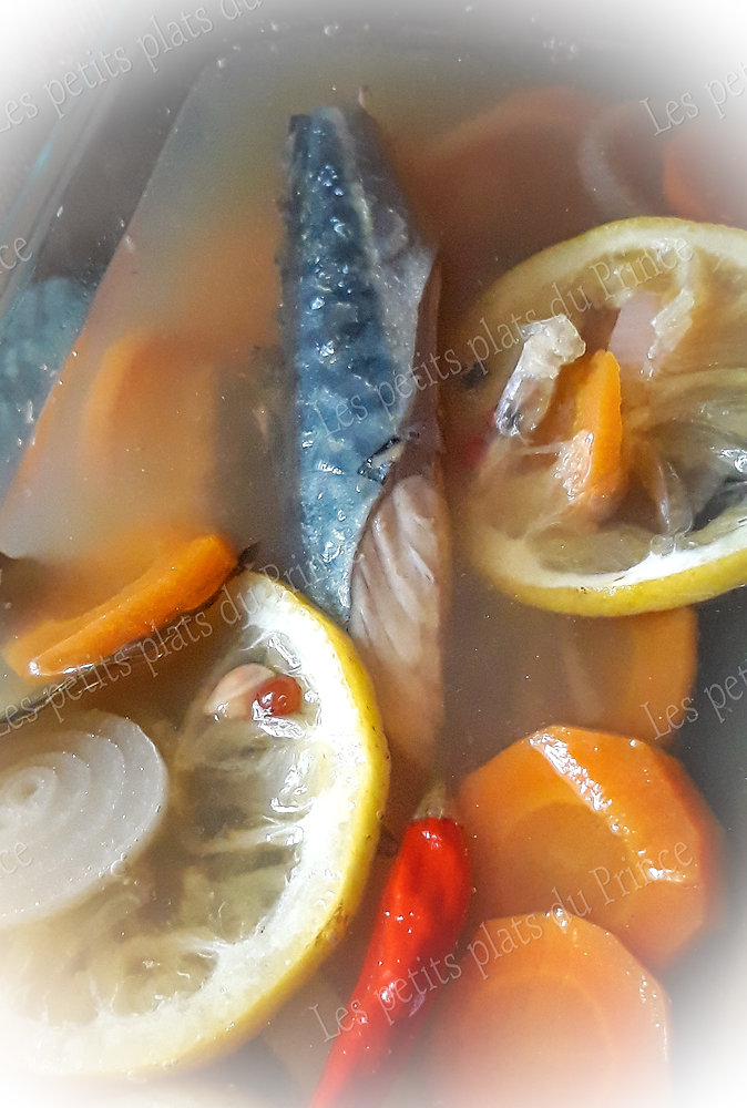 Recette facile des maquereaux en marinade de vin blanc