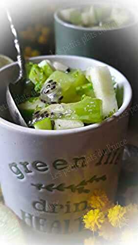 Salade de fruits pomme verte et kiwi