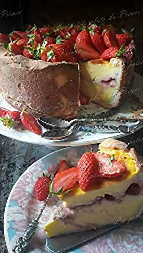 Flan pâtissier aux fraises