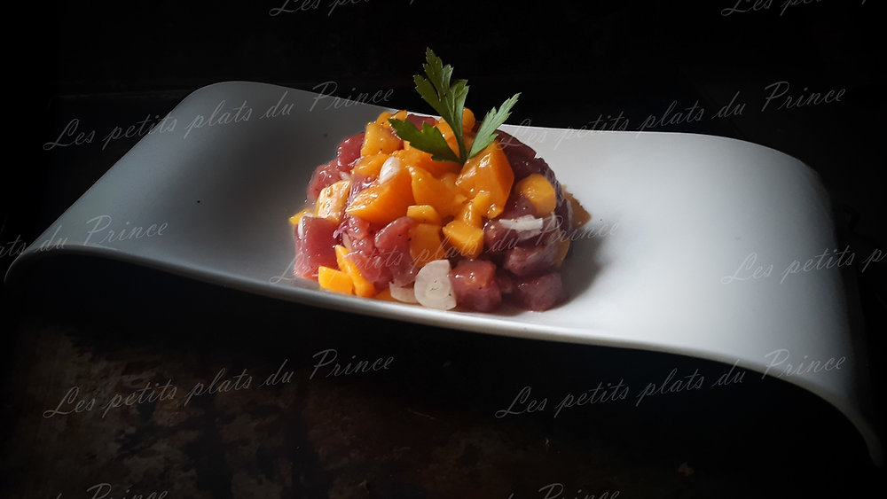 Tartare de thon rouge à la mangue