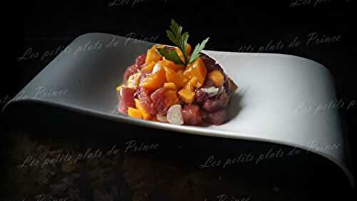 Tartare de thon rouge à la mangue