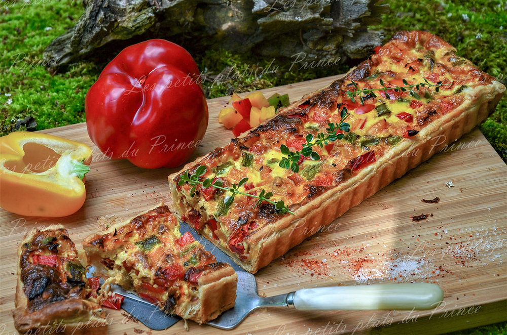 Tarte aux poivrons façon Tchouchouka