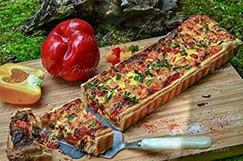Tarte aux poivrons façon Tchouchouka