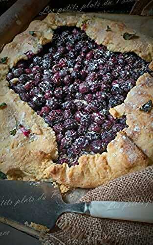 Tarte rustique montagnarde aux myrtilles (bleuets)