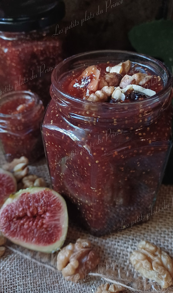 Confiture aux 2 figues et noix