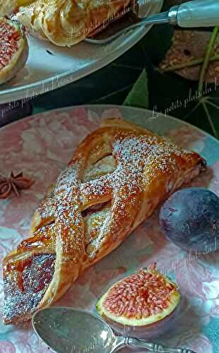 Feuilletés tressés aux figues violettes du jardin