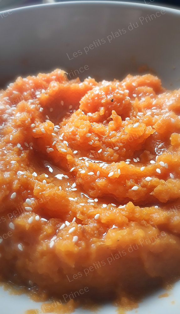 Sweet potato mash (purée de patate douce) pour repas de Thanksgiving