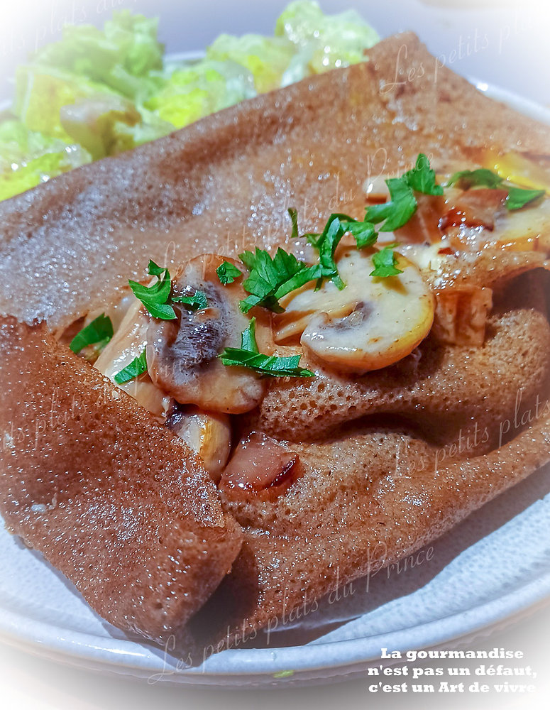 Galette aux champignons pour la chandeleur