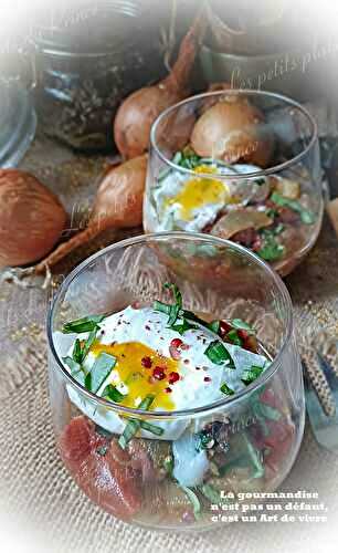 Ratatouille en salade et son œuf poché