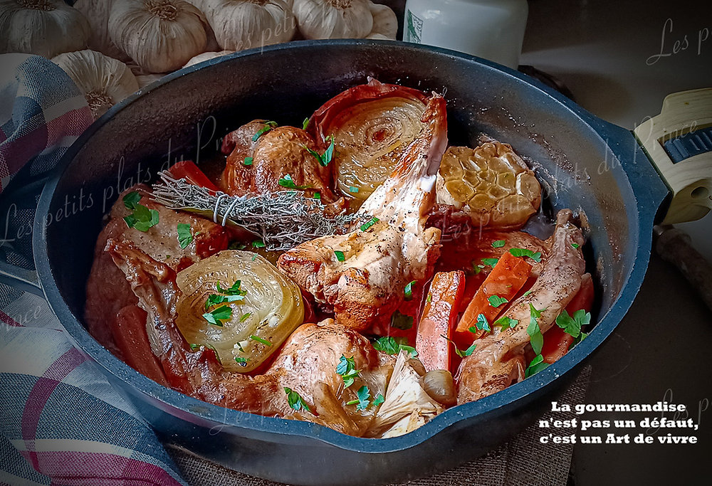 Cocotte de lapin mijoté au cidre