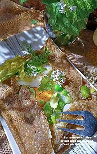 Galette primavera aux petits légumes nouveaux