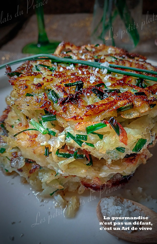 Galettes de pomme de terre à l'ail des vignes