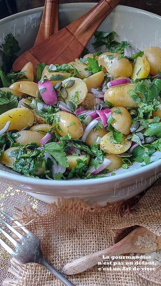 Salade de pommes de terre primeur aux herbes