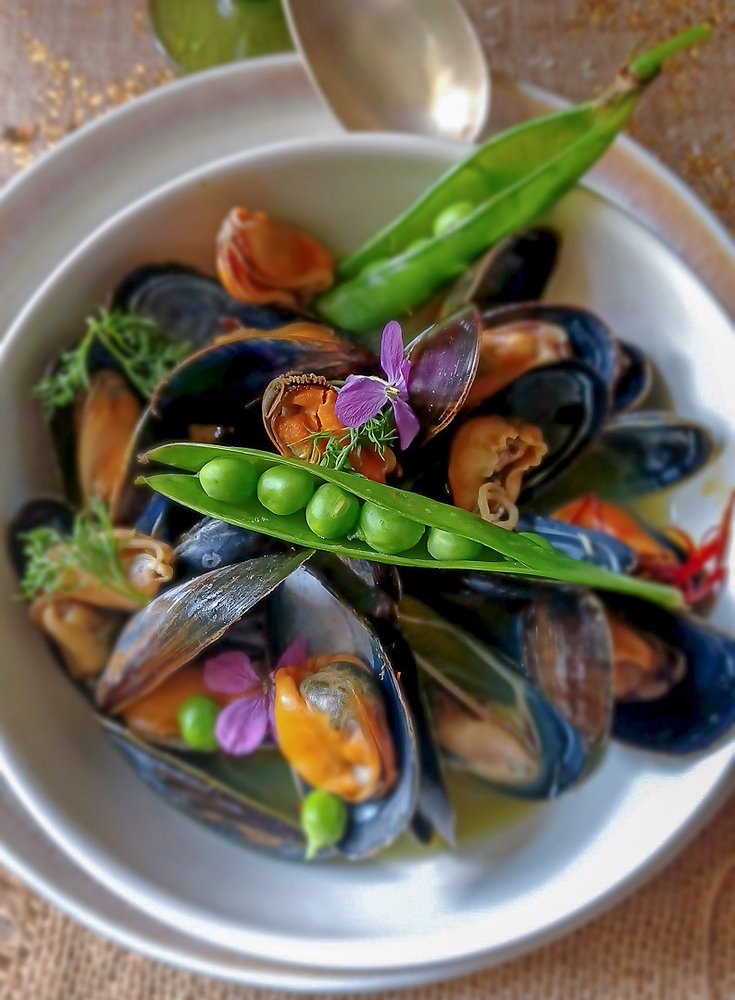 Recette facile de moules aux petits pois