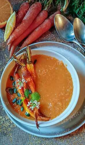 Soupe de carottes à l'orange : antigaspi et gourmande !
