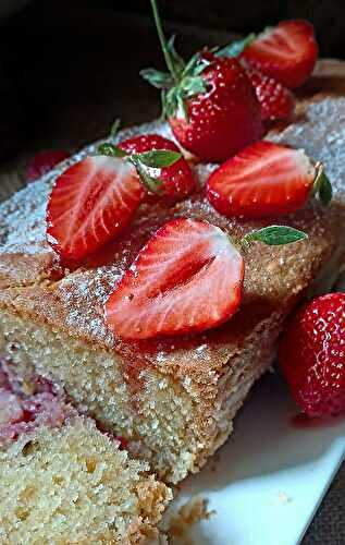 Cake aux fraises façon grand mère