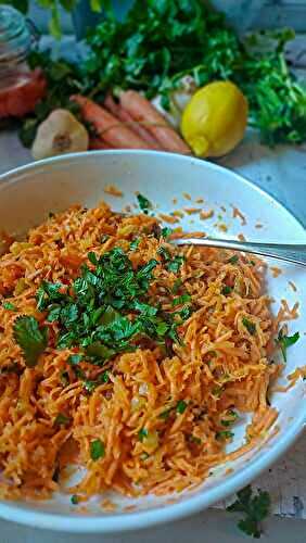 Carottes râpées aux saveurs orientales ✨