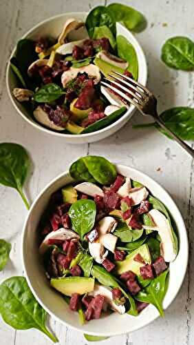 Salade de pousses d’épinards vitaminée 