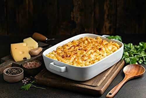 Mac and Cheese crémeux au Cheddar Cathedral City 