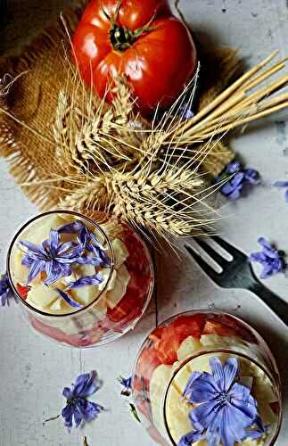Salade tricolore du 14 juillet  – Verrines bucoliques aux couleurs de la fête ⬜