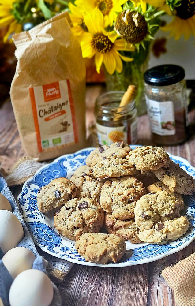  Cookies à la châtaigne, miel et chocolat : une gourmandise automnale