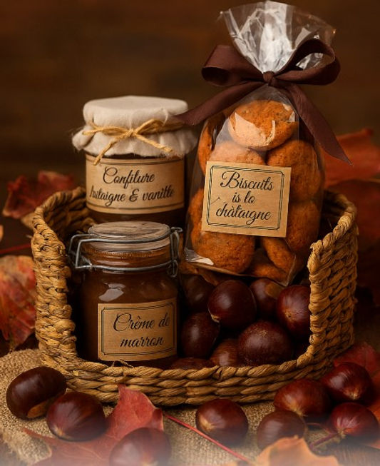  Panier gourmand autour de la châtaigne : une idée cadeau rustique et raffinée