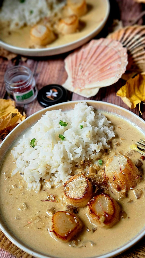 Coquilles Saint-Jacques à la crème de safran du Gers : une recette festive et locale