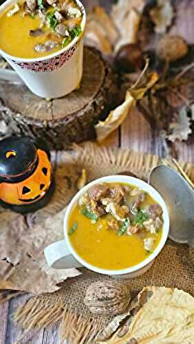 Velouté de potimarron et châtaignes : une douceur automnale pour Halloween cocooning