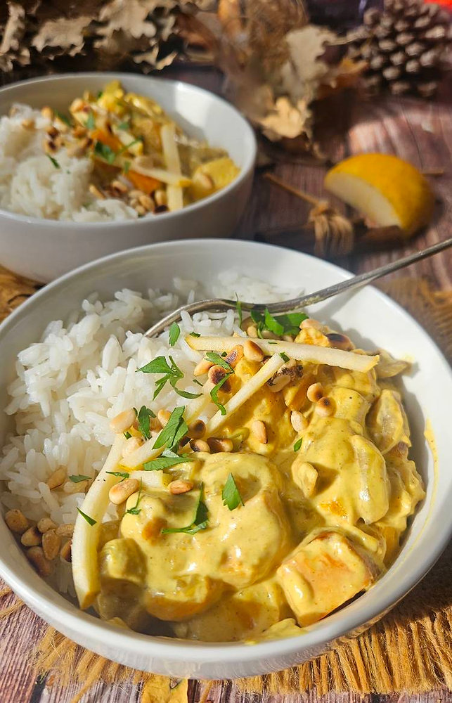Bowl indien à la courge butternut : recette végétarienne antigaspi et pleine de saveurs
