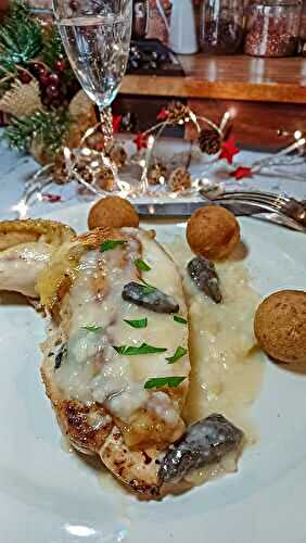 Suprêmes de Volaille Festifs aux Truffes et Morilles
