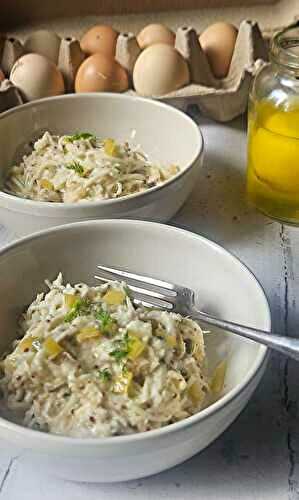 Céleri rémoulade au citron confit et câpres