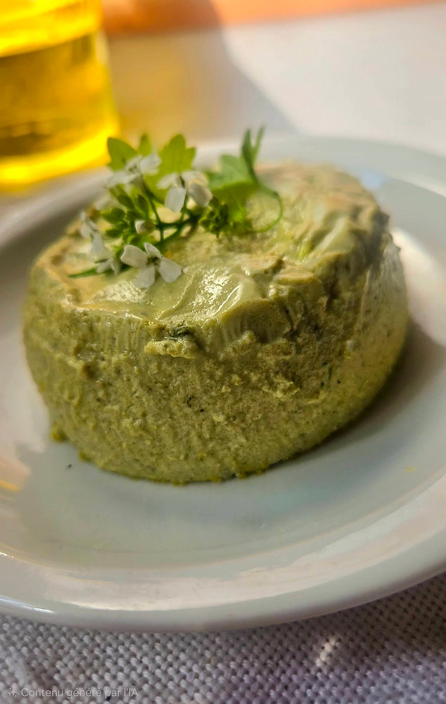  Flan à l’oseille du jardin et fleurs d’alliaire