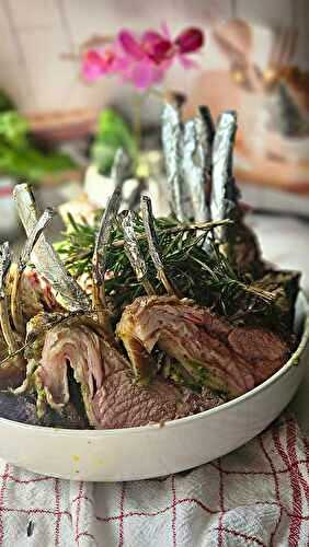 Carré d’agneau en couronne pour Pâques