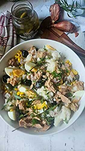 Salade de chou‑fleur au thon, câpres siciliennes & estragon