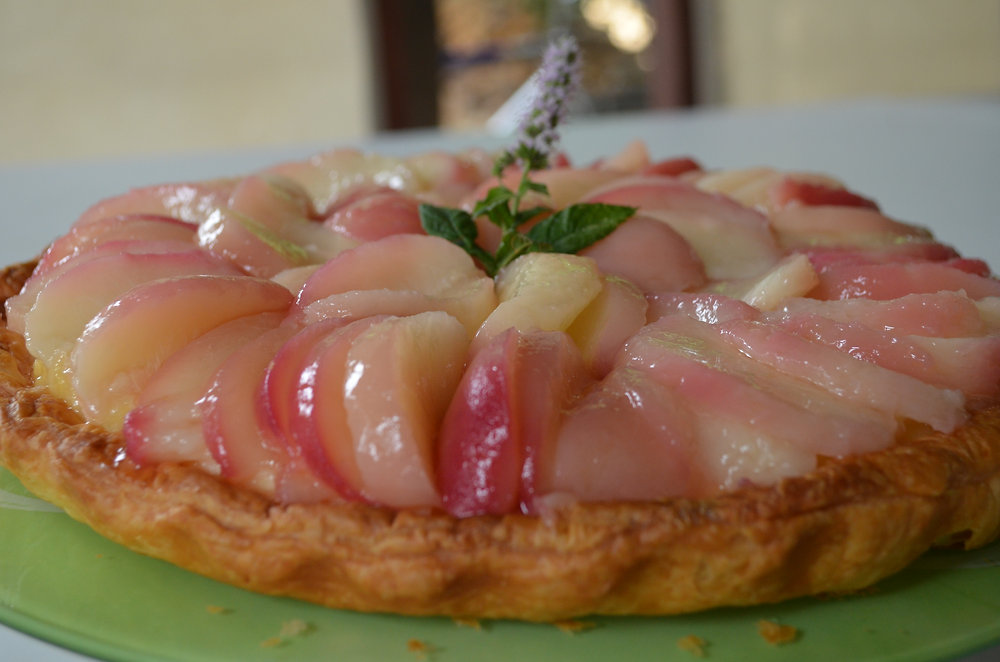 Tarte aux Nectarines & Gelée Verveine–Menthe