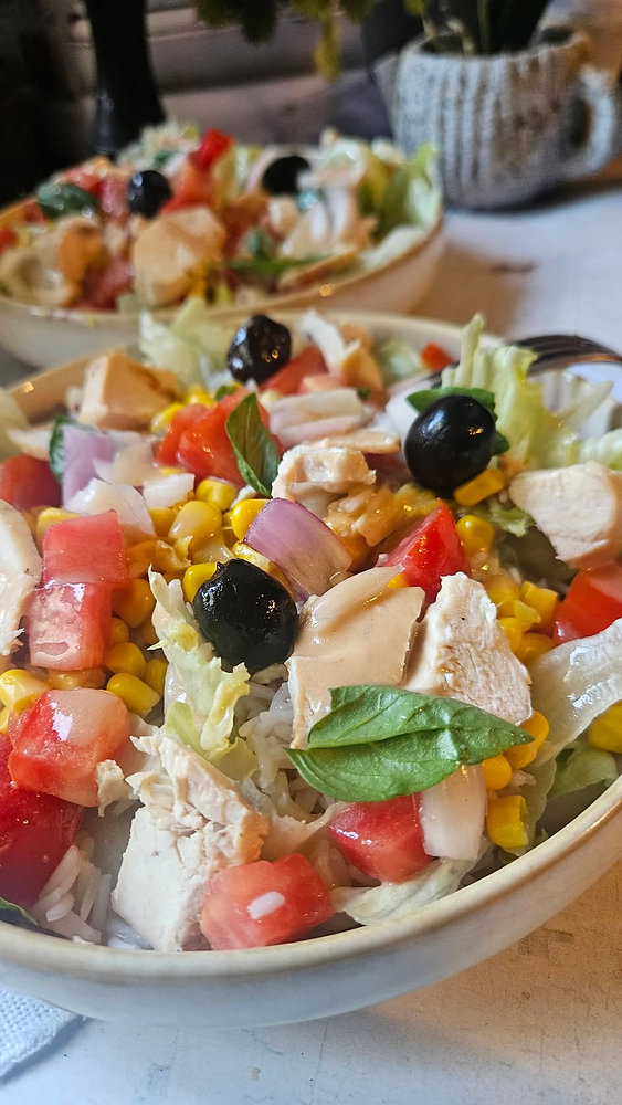 Salade fraîche au poulet