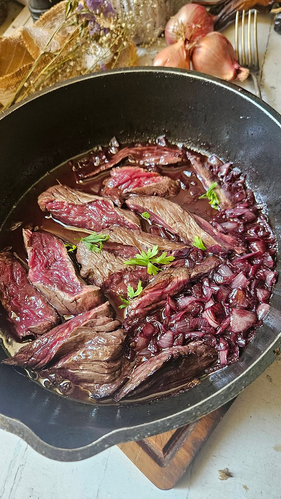 Bavette à l’échalote
