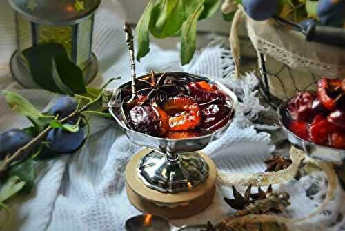 ✨ Compotée de prunes quetsches au Floc de Gascogne — Le dessert qui ouvre l’automne