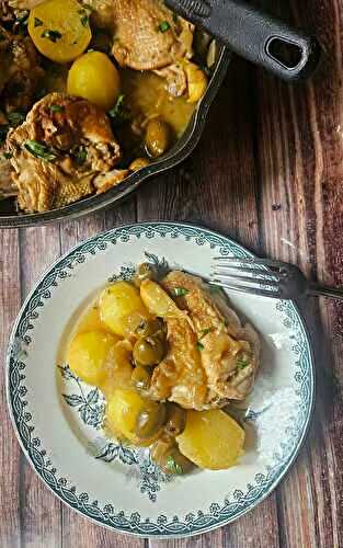 Poulet aux olives vertes