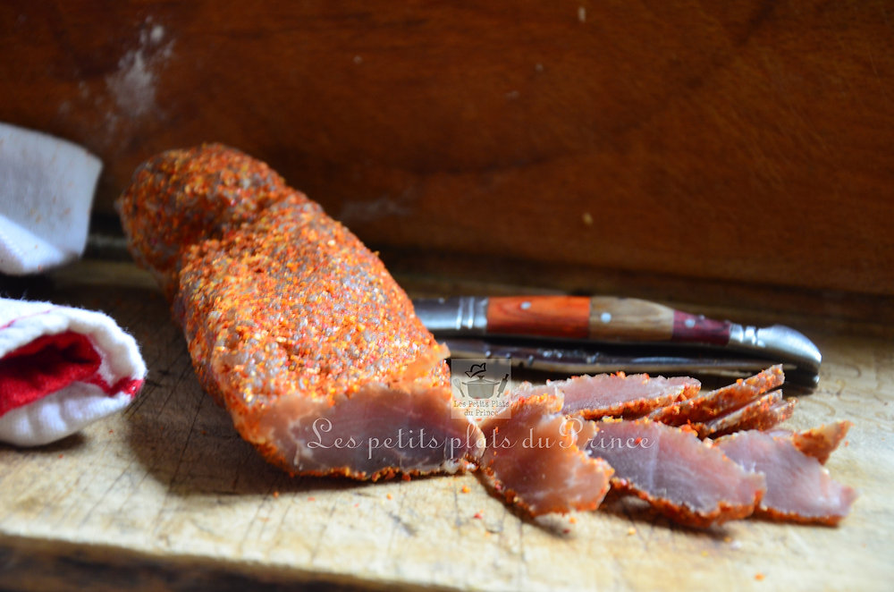  Filet mignon de porc séché au piment d’Espelette
