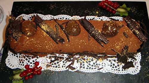 Bûche de foie gras aux marrons et au cacao - Cuisiner à ma façon