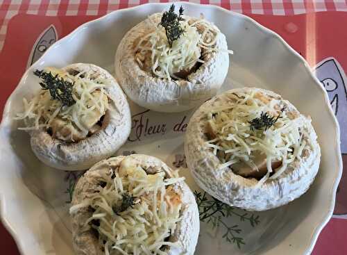 Champignons farcis au Maroilles - Cuisiner à ma façon