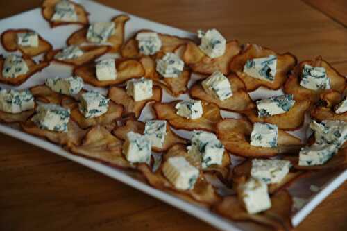 Chips de poire au roquefort - Cuisiner à ma façon